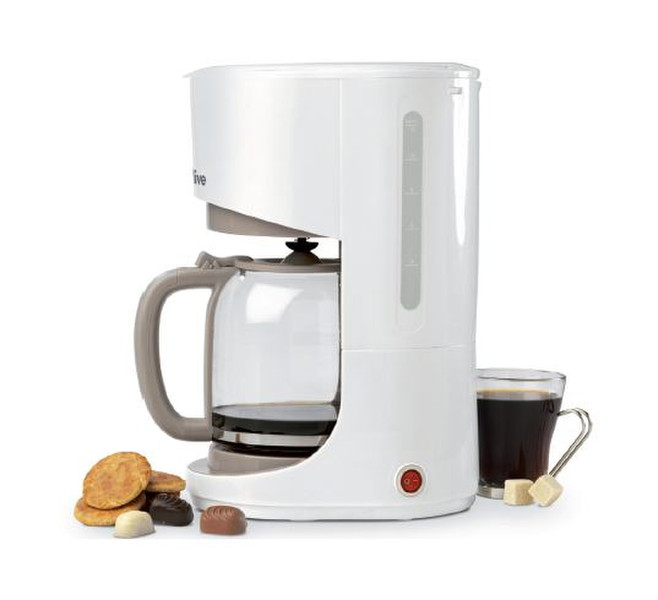 Qilive 842584 1.4L 12cups White coffee maker