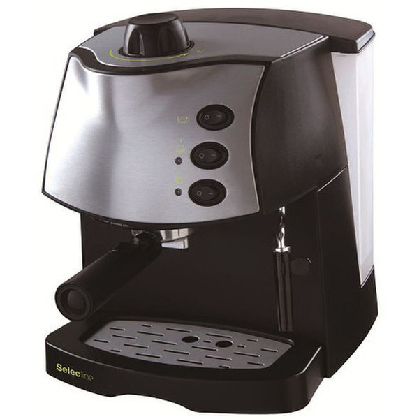 Selecline CM4600 Espresso machine 1.8л 1чашек Алюминиевый, Черный
