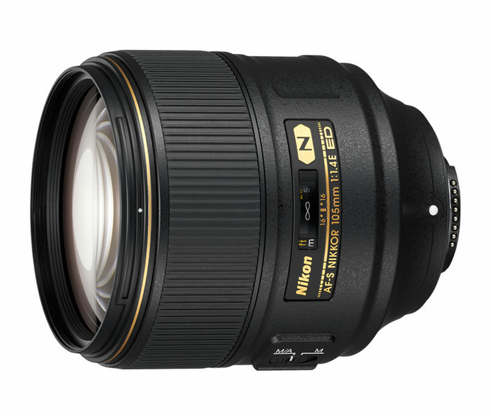 Nikon AF-S 105MM F/1.4E ED Беззеркальный цифровой фотоаппарат со сменными объективами / Зеркальный фотоаппарат Telephoto lens Черный