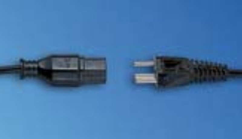 Emerson 04.000.055.9 2m Power plug type J IEC 320 Black