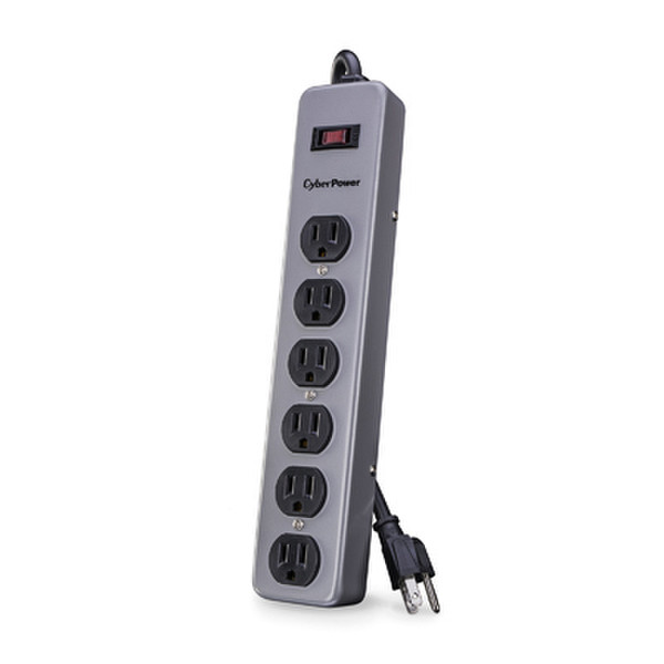 CyberPower B603MGY 6AC outlet(s) 125V 0.9m Black,Grey surge protector