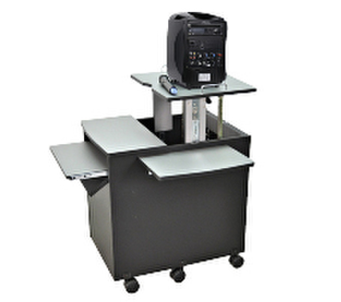 AmpliVox SN3350 Universal Multimedia cart Black,Grey multimedia cart/stand
