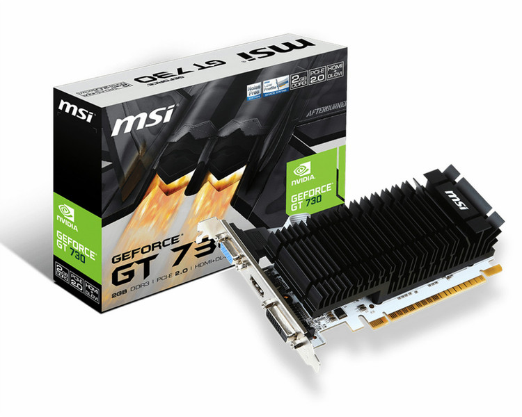 MSI GT 710 2GD3H LP GeForce GT 730 2ГБ GDDR3