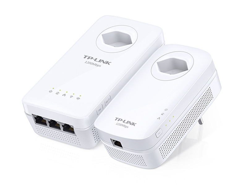 TP-LINK TL-WPA8630P KIT 1200Mbit/s Eingebauter Ethernet-Anschluss WLAN Weiß 2Stück(e) PowerLine Netzwerkadapter