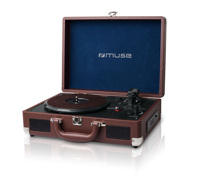 Muse MT101BR Blue,Brown audio turntable