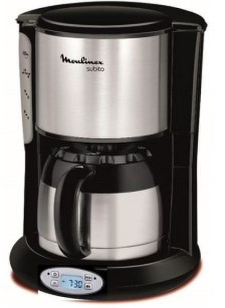 Moulinex FT 362811 Drip coffee maker 0.9L 12cups Black,Stainless steel
