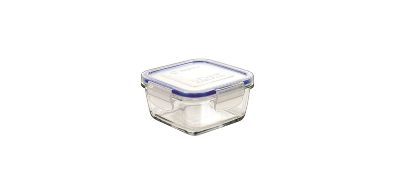 Borgonovo 0033535 Square Box 0.38L Blue,Transparent 1pc(s) food storage container