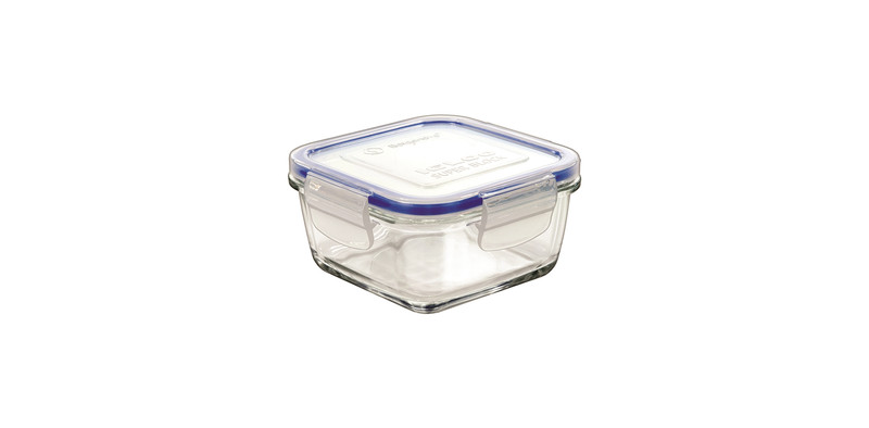 Borgonovo 0033536 Square Box 0.8L Blue,Transparent 1pc(s) food storage container