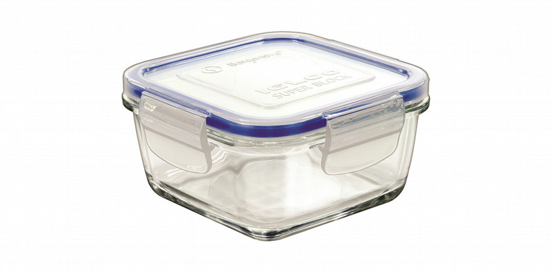 Borgonovo 0033537 Квадратный Коробка 1.4л Синий, Прозрачный 1шт емкость для хранения еды