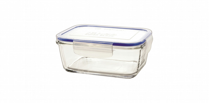 Borgonovo 0033539 Rectangular Box 0.8L Blue,Transparent 1pc(s) food storage container