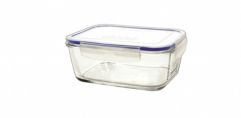 Borgonovo 0033540 Rectangular Box 1.5L Blue,Transparent 1pc(s) food storage container