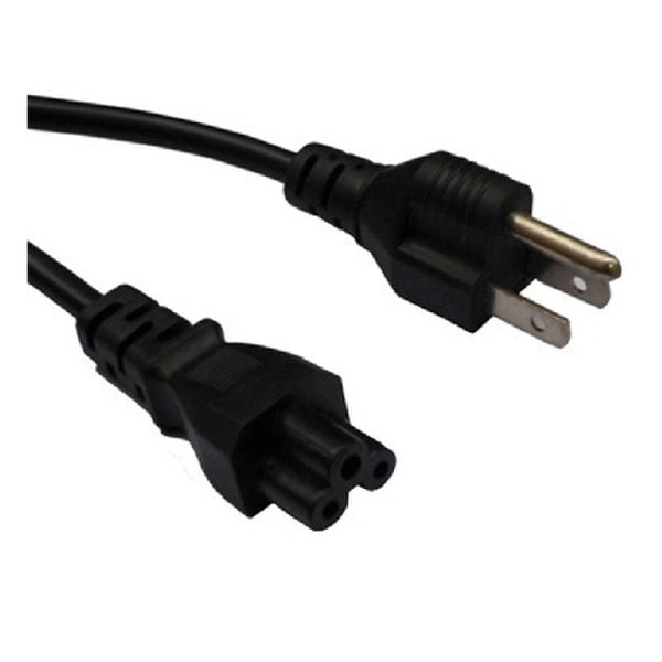 BRobotix 76889 1.8m NEMA 5-15P C5 coupler Black power cable