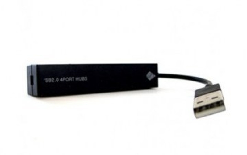 BRobotix 980287N USB 2.0 480Мбит/с Черный хаб-разветвитель