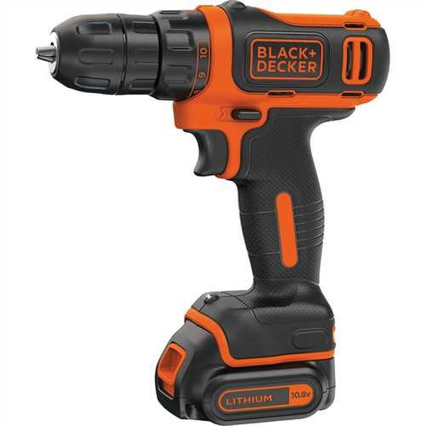 Black & Decker BDCDD12 Pistol grip drill Lithium-Ion (Li-Ion) 1.5Ah Black,Orange
