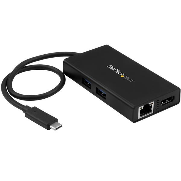 StarTech.com USB-C Multifunction Adapter for Laptops - Power Delivery - 4K HDMI - GbE - USB 3.0