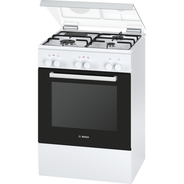 Bosch Serie 4 HGD72D120F Freestanding Gas hob A White cooker