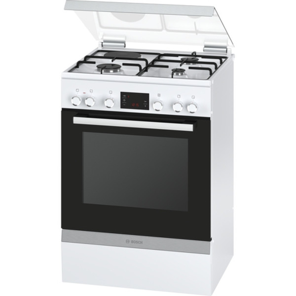 Bosch Serie 4 HGD85D223F Freestanding Gas hob A White cooker