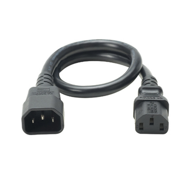 Panduit PC14C13BL1.5 0.46м C14 coupler C13 coupler Черный кабель питания