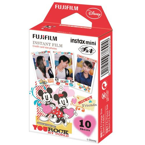 Fujifilm 4547410259292 10pc(s) 54 x 86mm instant picture film