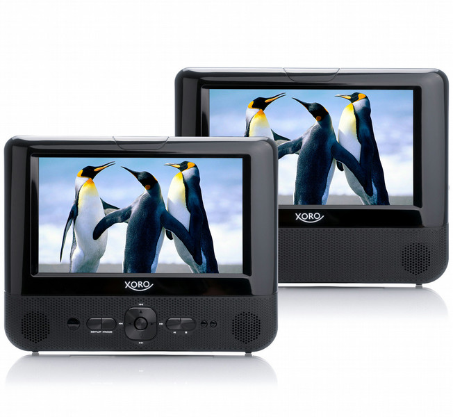Xoro DVD-/BluRay Player / -Recorder / Set-Top-Boxen Portable DVD player Tisch 7Zoll 800 x 480Pixel Schwarz