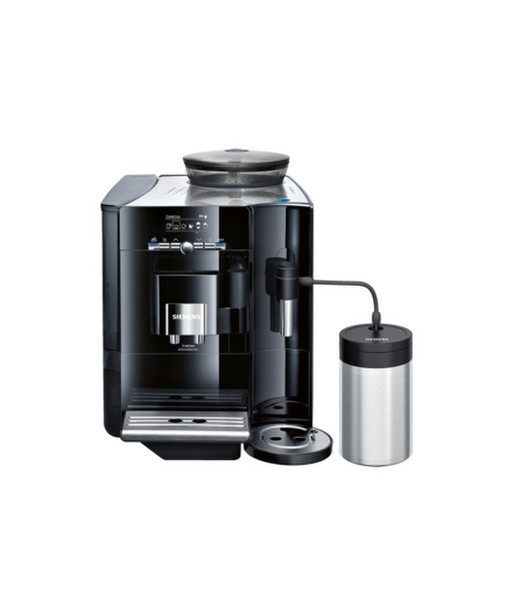 Siemens TE717209RW Espresso machine 2.1л Черный, Нержавеющая сталь кофеварка