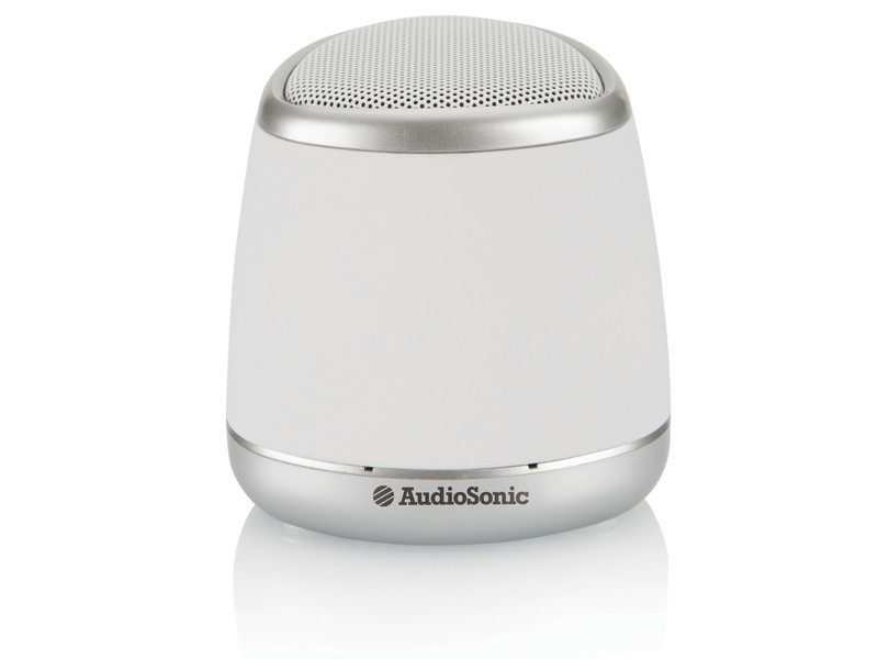 AudioSonic SK-1505 3Вт Цилиндр Серый, Белый портативная акустика