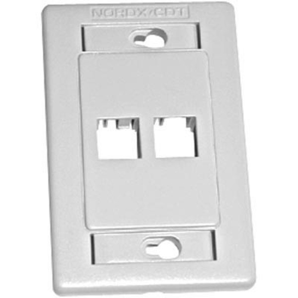 Belden AX101433 White switch plate/outlet cover