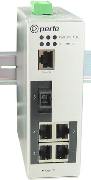 Perle IDS-205F-CMS2U gemanaged L2 Gigabit Ethernet (10/100/1000) Metallisch