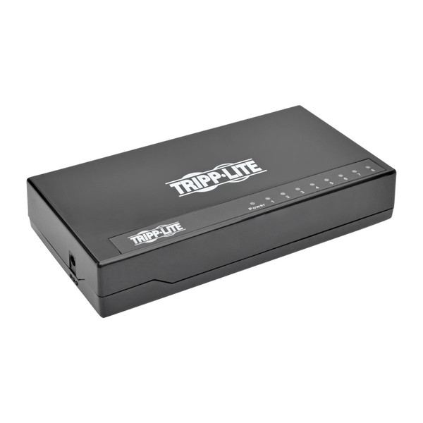 Tripp Lite NG8 Неуправляемый Gigabit Ethernet (10/100/1000) Черный сетевой коммутатор