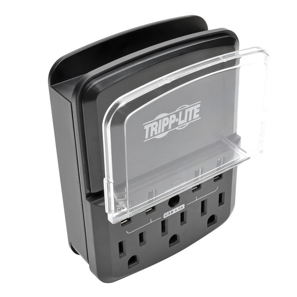 Tripp Lite SK34USBB 3AC outlet(s) 120V Black,Transparent surge protector