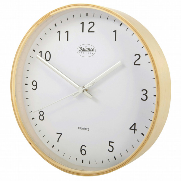 Balance 506374 Mechanical wall clock Circle Beige,White wall clock