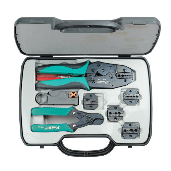 Pro'sKit 6PK-330K Tool set Черный, Зеленый, Серый обжимной инструмент для кабеля