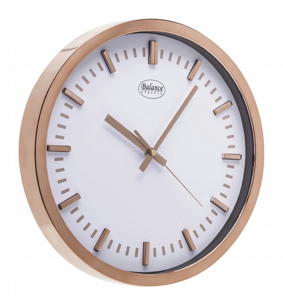 Balance 776029 Mechanical wall clock Circle Gold,White wall clock