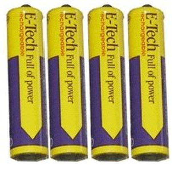 Eminent 4x AAA Rechargeable Batteries Nickel-Metal Hydride (NiMH) 800mAh 1.2V rechargeable battery
