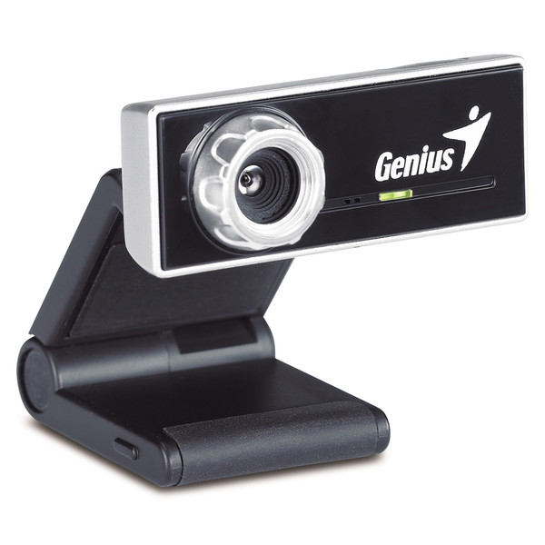 Genius iSlim 320 1.3МП 640 x 480пикселей USB 2.0 Черный, Cеребряный вебкамера