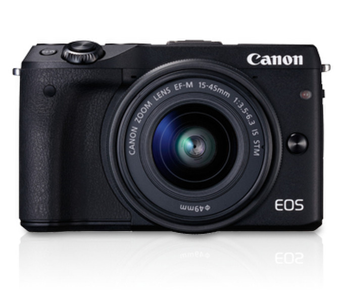 Canon EOS M3 + EF-M 15-45mm 24.2MP CMOS 6000 x 4000pixels Black