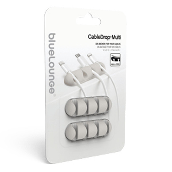 Bluelounge CableDrop Multi Стол Cable holder Белый