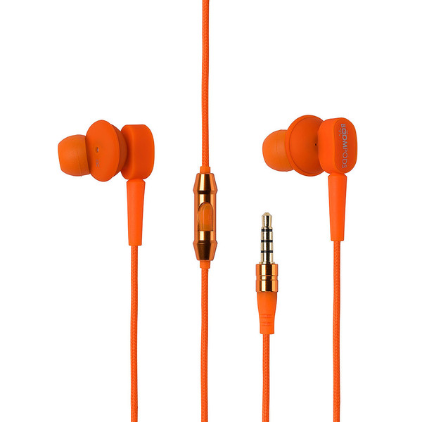 Boompods earbuds im Ohr Binaural Orange