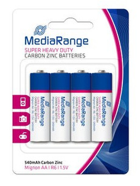 MediaRange MRBAT144 Zinc-Сarbon 1.5V Nicht wiederaufladbare Batterie