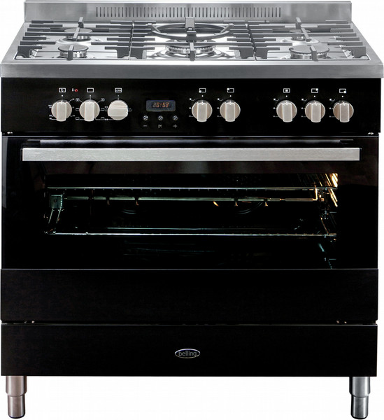 Belling Verti 900 DFT Freistehend Gas hob B Schwarz