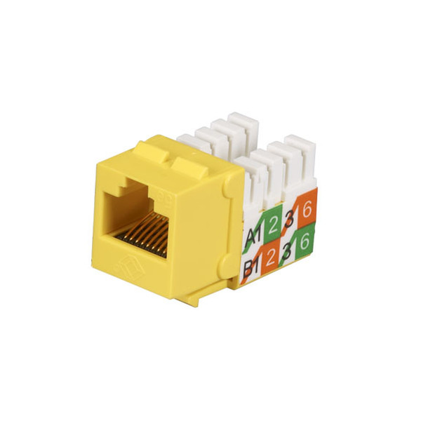 Black Box FMT930-R2 White,Yellow switch plate/outlet cover