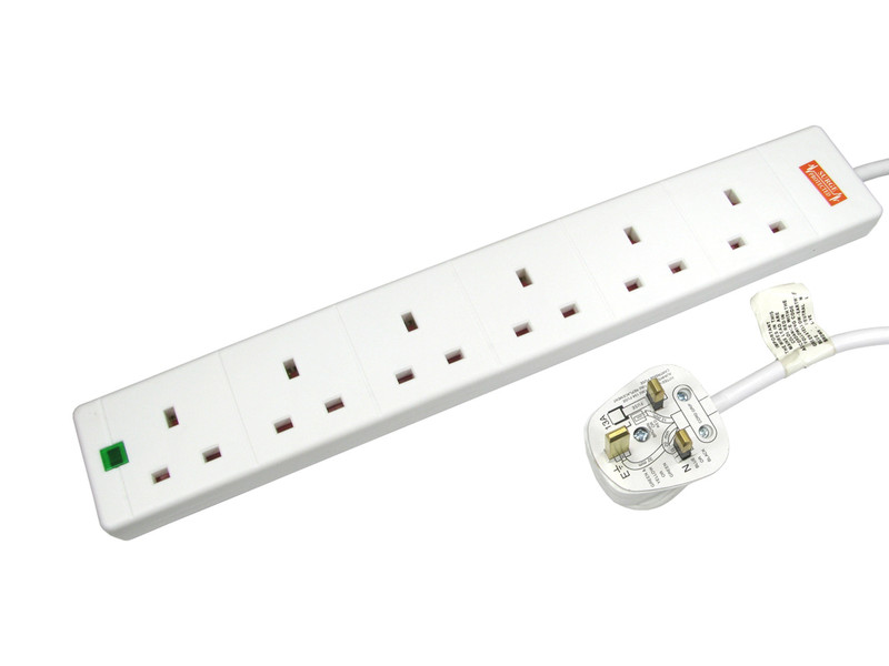 Cables Direct RB-05M06SPD 6AC outlet(s) 220-240V 5m White surge protector