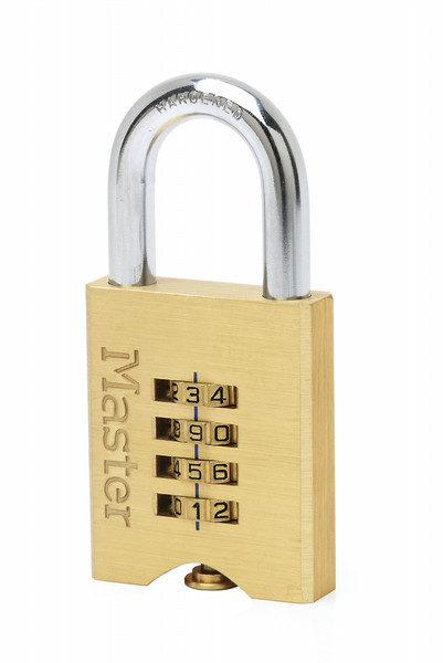 MASTER LOCK 50mm Wide Set-Your-Own Combination Solid Brass Body Padlock