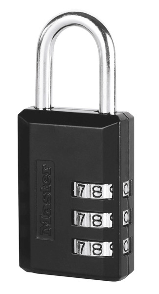 MASTER LOCK 647EURD Luggage combination lock Metall Schwarz Kofferschloss