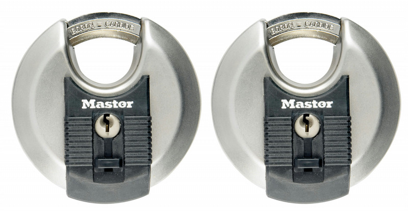 MASTER LOCK 70mm Wide Excell Stainless Steel Discus Padlock with Shrouded Shackle