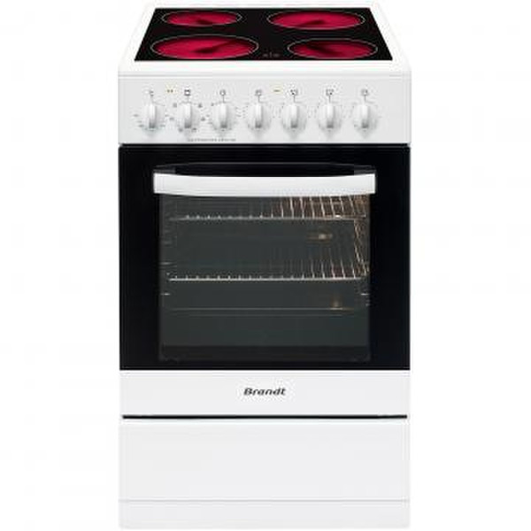 Brandt KV1550W Freestanding Induction hob A White cooker