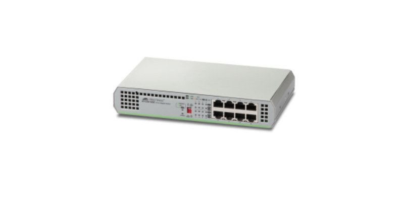 Allied Telesis AT-GS910/8E-50 Неуправляемый Gigabit Ethernet (10/100/1000) Серый сетевой коммутатор