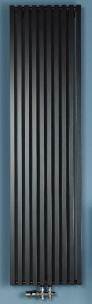 Plieger Siena Enkel 7253208 Black 1-column Design radiator central heating radiator