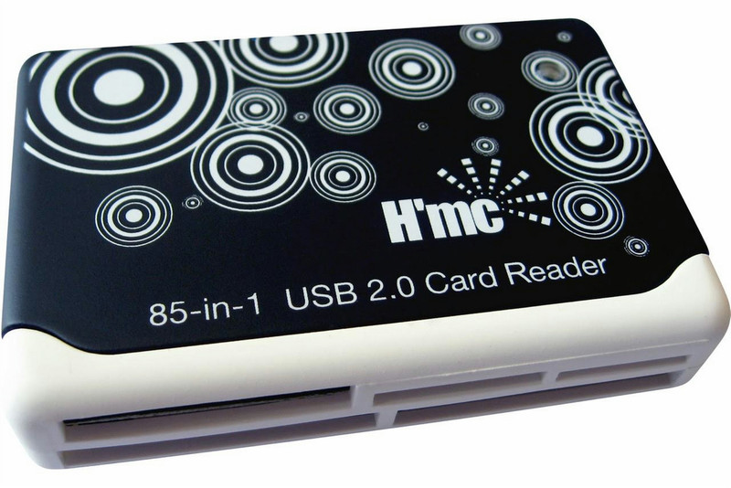 H'mc HMC-CRW851 USB 2.0 Черный, Белый устройство для чтения карт флэш-памяти