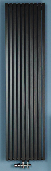 Plieger Siena Enkel 7253202 Black,Graphite 1-column Design radiator central heating radiator
